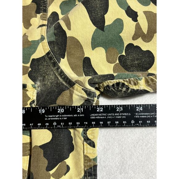 Woolrich Mens Long Sleeve Shirt Heavy Cotton Duck Camo Rugged READ XL Hunting - Picture 11 of 11